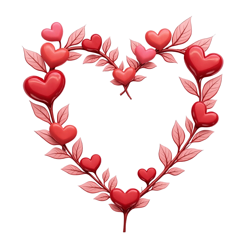 Heart-Shaped Wreath of Love